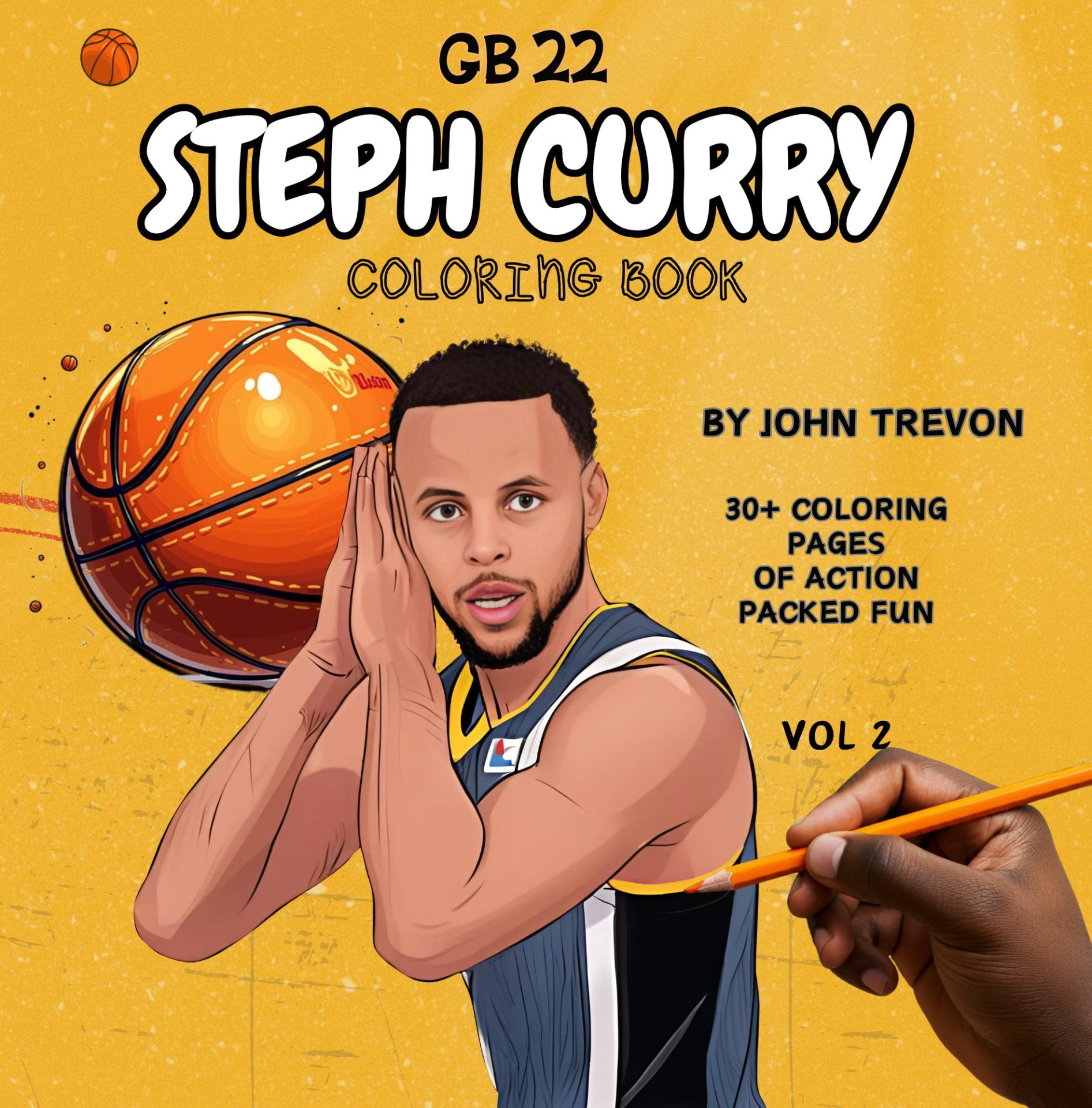 Steph Curry Front Cover Vol 2 Coloring Book
