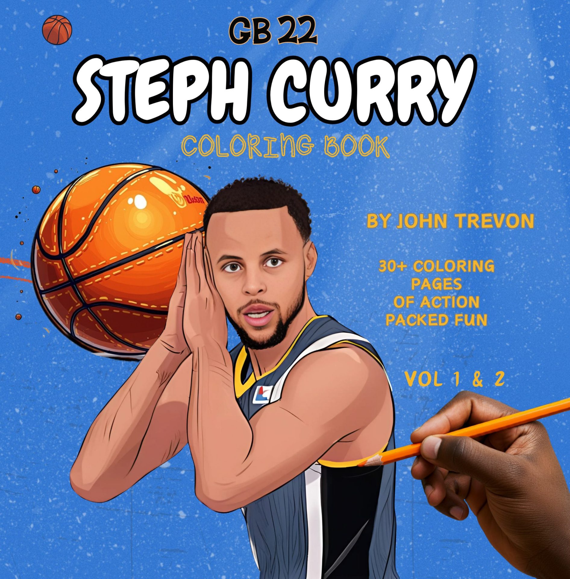 Steph Curry Coloring Book Book Cover Vol 3